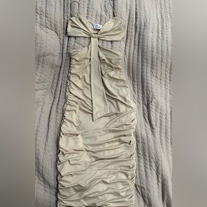 Oh Polly Ruched Midi Dress